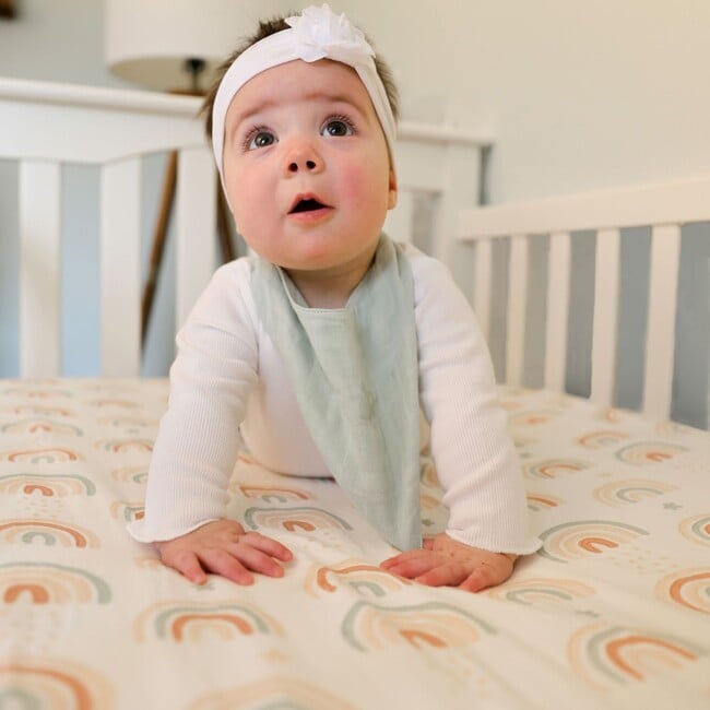 Parker Fitted Crib Sheet (Rainbow) - Crib Sheets - 4