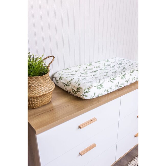 Parker Green Leaf Changing Pad Cover - Changing Pads - 3