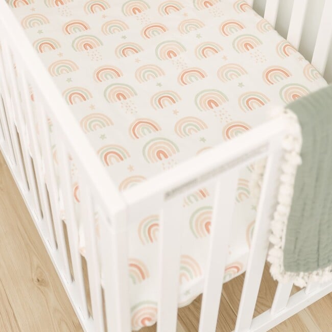 Parker Fitted Crib Sheet (Rainbow) - Crib Sheets - 7
