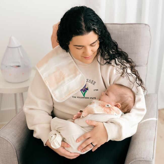 Parker 3-pc. Newborn Burp Cloth Set (Pink Floral) - Burp Cloths - 6