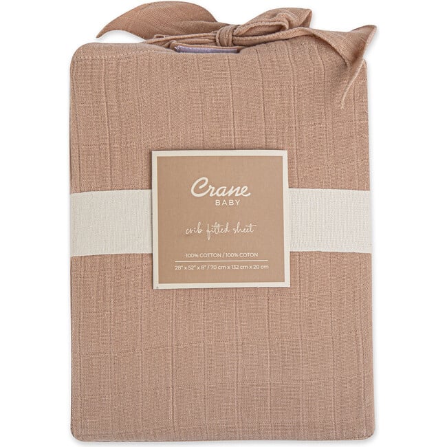 Muslin Fitted Crib Sheet (Copper) - Crib Sheets - 4