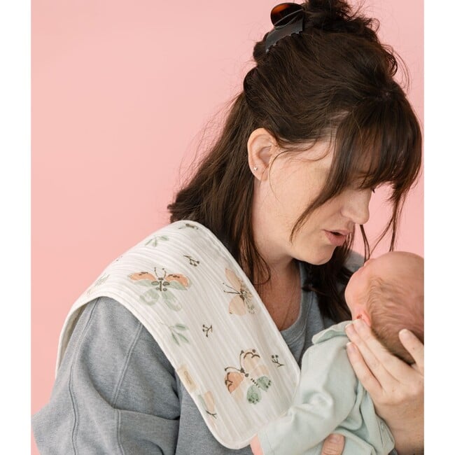 Parker 3-pc. Newborn Burp Cloth Set (Rainbow/Butterfly) - Burp Cloths - 7