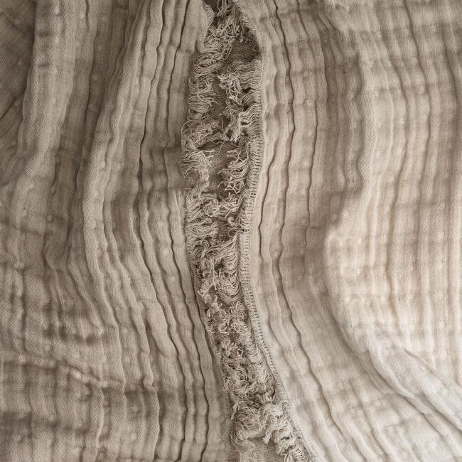 Multi-Layer Dove Grey Ombre Muslin Cotton Baby Blanket