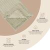 Multi-Layer Sage Green Muslin Cotton Baby Blanket - Blankets - 3