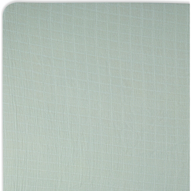 Muslin Fitted Crib Sheet (Evergreen) - Crib Sheets - 3