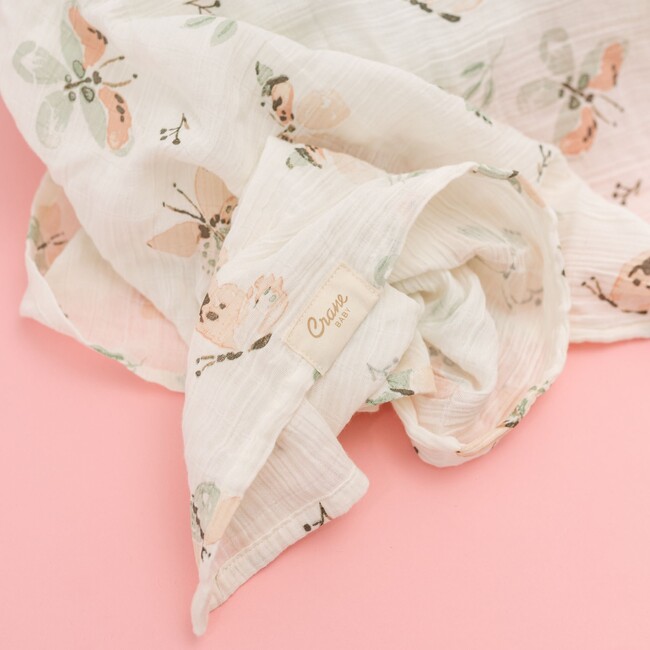 Parker 2-pc. Newborn Swaddle Blanket Set (Butterfly/Rainbow) - Swaddles - 6