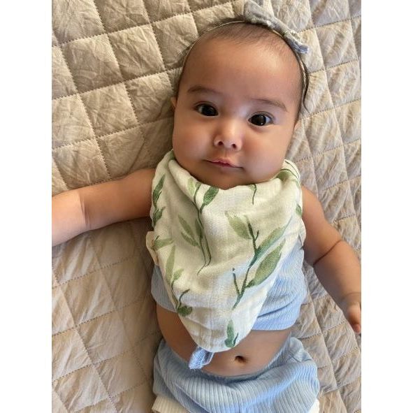 Parker 3-pc. Muslin Baby Bib Set (Pink Floral) - Bibs - 6