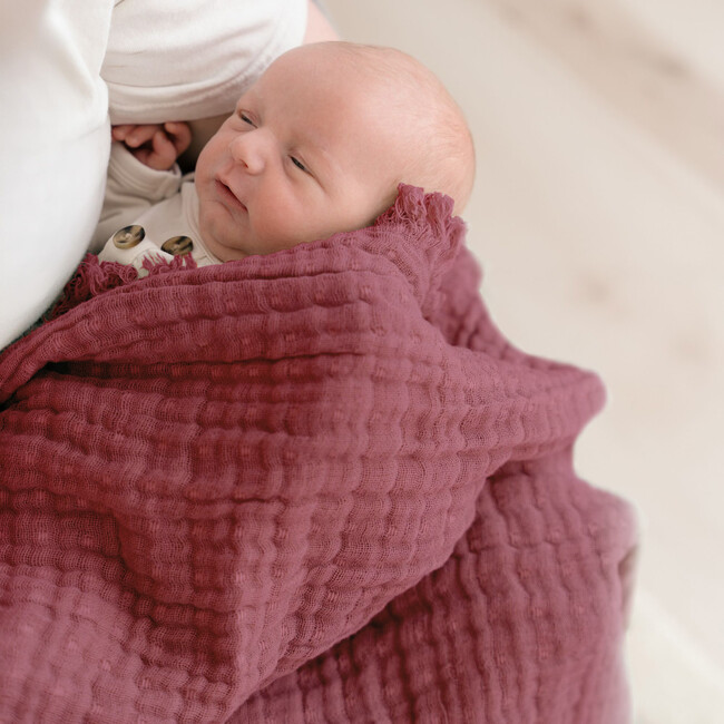 Multi-Layer Orchid Ombre Muslin Cotton Baby Blanket - Blankets - 4