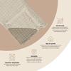 Multi-Layer Dove Grey Ombre Muslin Cotton Baby Blanket - Blankets - 3
