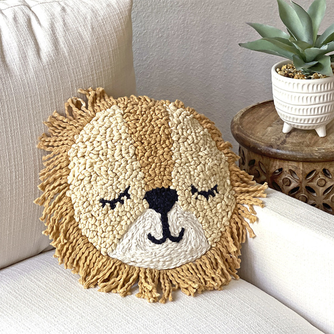 Lion Decorative Nursery Pillow