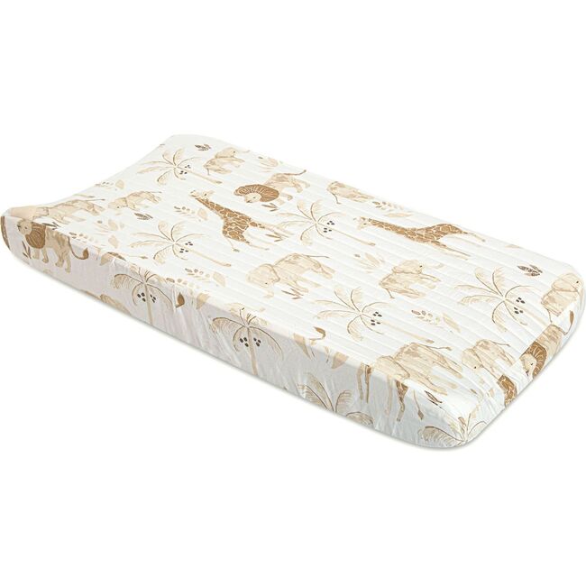 Kendi Quilted Safari Changing Pad Cover
