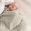 Multi-Layer Dove Grey Ombre Muslin Cotton Baby Blanket - Blankets - 5