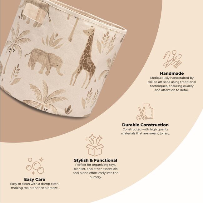 Kendi Safari Animal Storage Bin
