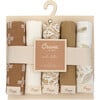 Kendi 5-pc. Cotton Baby Washcloth Set (Safari Animal) - Washcloths & Hand Towels - 1 - thumbnail