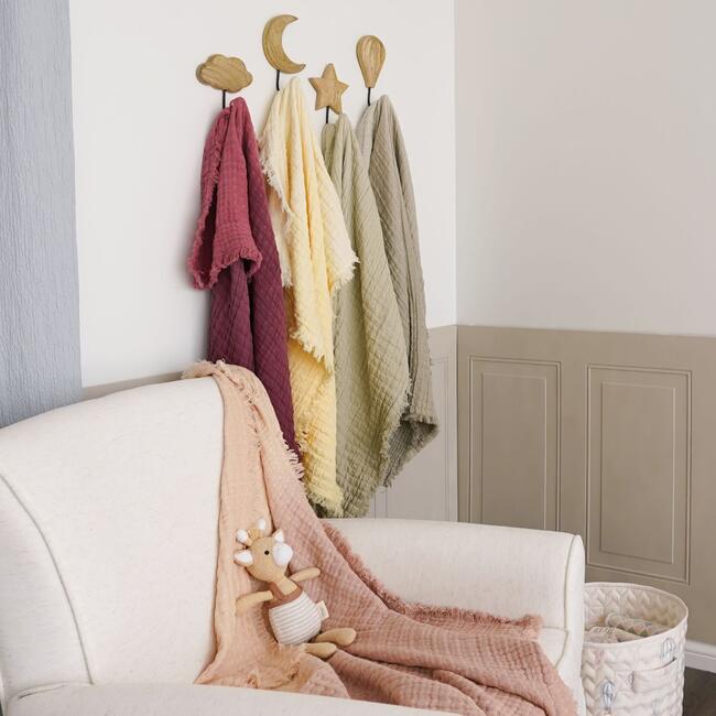 Multi-Layer Sage Green Muslin Cotton Baby Blanket - Blankets - 7