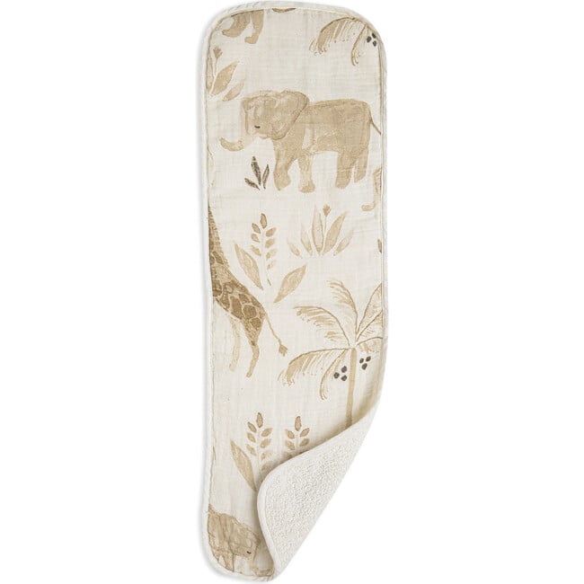 Kendi 3-pc. Newborn Cotton Burp Cloth Set (Safari Animal) - Burp Cloths - 4