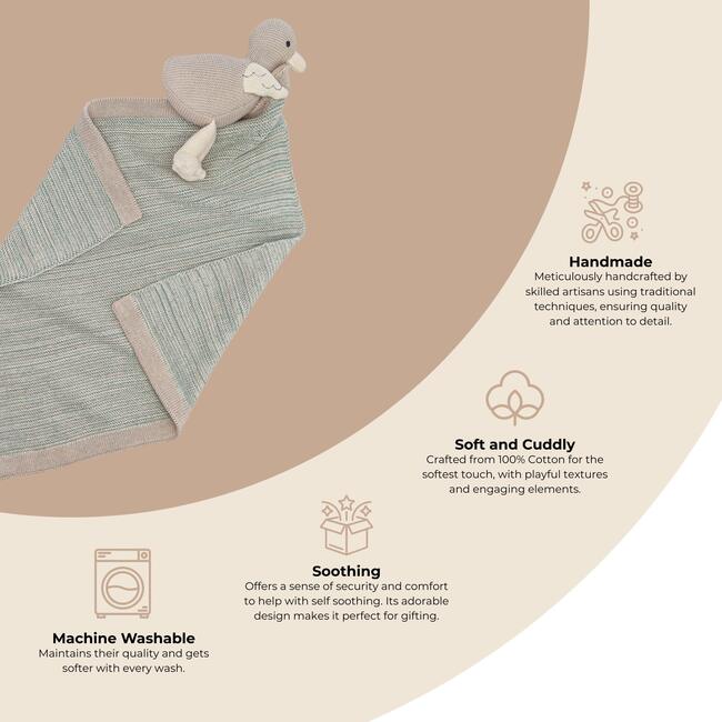 Georgie Goose Baby Lovie Security Blanket - Blankets - 3