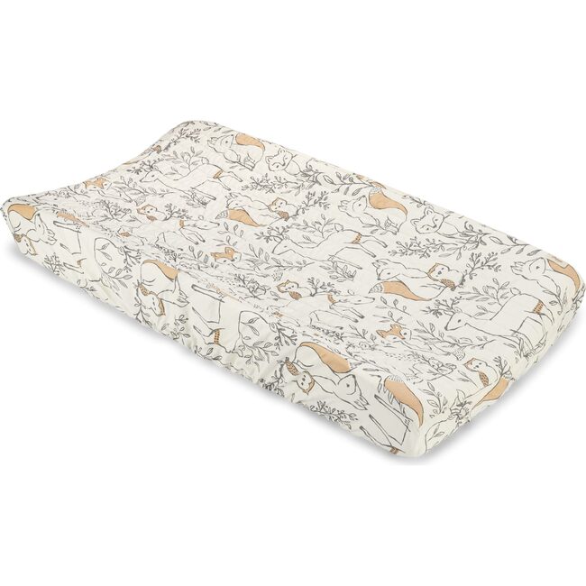 Ezra Woodland Changing Pad Cover