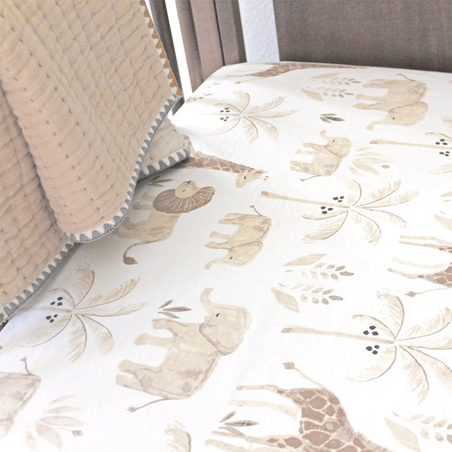 Kendi Fitted Crib Sheet (Safari Animal) - Crib Sheets - 5