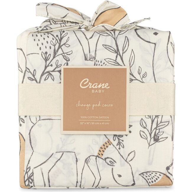 Ezra Woodland Changing Pad Cover