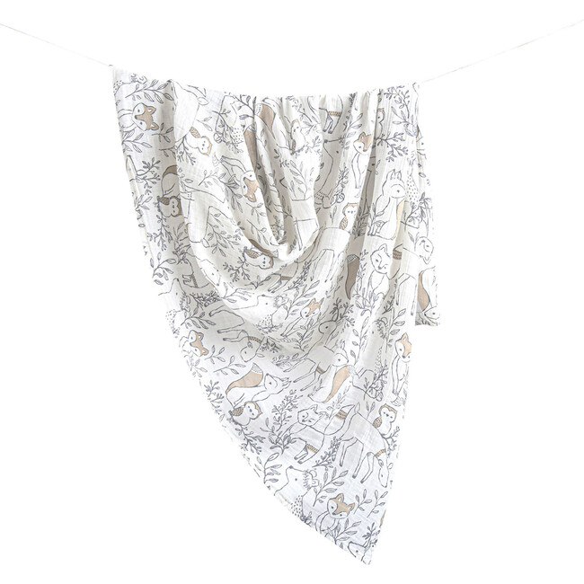 Ezra 2-pc. Woodland Animal Swaddle Wraps