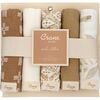Kendi 5-pc. Cotton Baby Washcloth Set (Safari Animal) - Washcloths & Hand Towels - 6 - thumbnail
