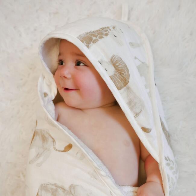 Kendi Baby Hooded Towel (Safari Animal) - Towels - 6