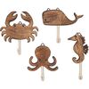 Cove 4-pc. Coastal Wooden Nursery Wall Hooks - Wall Décor - 1 - thumbnail