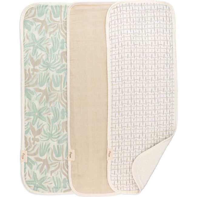 Cove 3-pc. Newborn Burp Cloth Set (Beach Life)