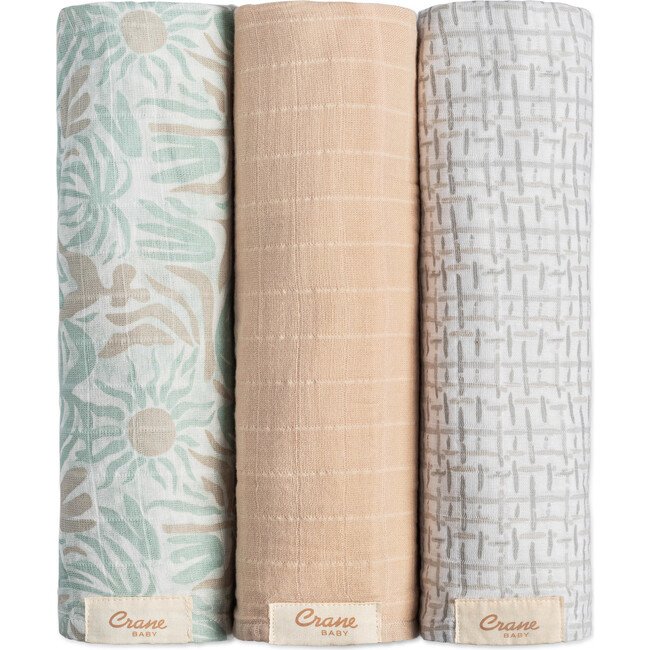 Cove 3-pc. Newborn Swaddle Blanket Set (Beach Life)