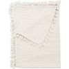 Cotton Waffle Knit Baby Blanket (Cream) - Blankets - 1 - thumbnail