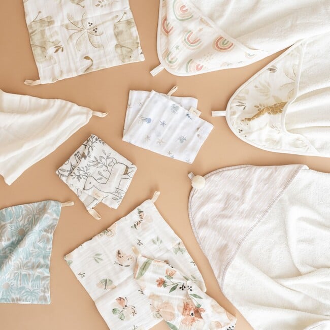 Ezra 5-pc. Cotton Baby Washcloth Set (Woodland Animal) - Washcloths & Hand Towels - 6