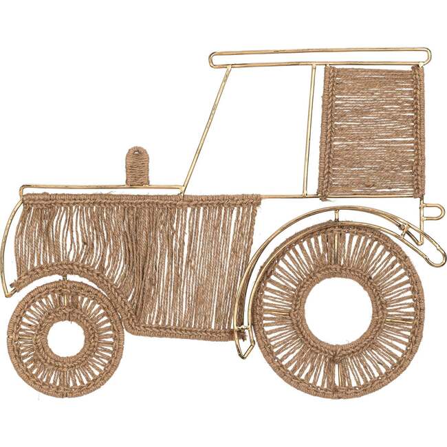 Charlie Farmhouse Tractor Jute Nursery Wall Decor