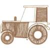 Charlie Farmhouse Tractor Jute Nursery Wall Decor - Wall Décor - 1 - thumbnail