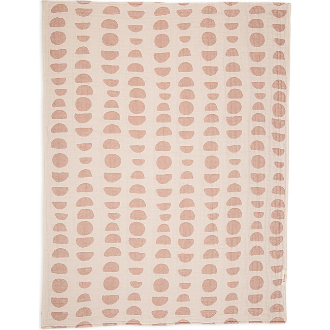 Cotton Jacquard Neutral Baby Blanket (Copper Moon Phase)