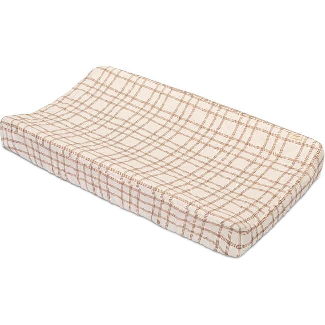 Charlie Farmhouse Quilted Changing Pad Cover for Nursery