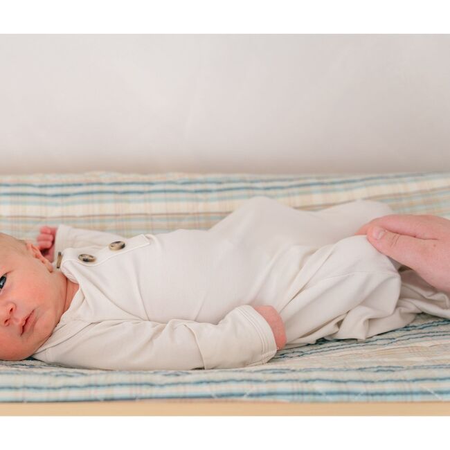 Charlie Farmhouse Quilted Plaid Changing Pad Cover