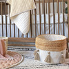 Cotton + Jute Boho Storage Bin - Storage Baskets - 4
