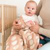 Cotton Jacquard Neutral Baby Blanket (Copper Moon Phase) - Blankets - 4