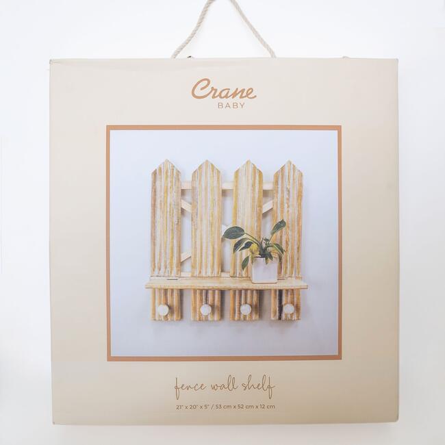 Charlie Farmhouse Wooden Fence Nursery Wall Decor Shelf - Blankets - 4