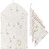 Charlie Farmhouse Goose Baby Bath Towel & Wash Cloth Set - Towels - 1 - thumbnail