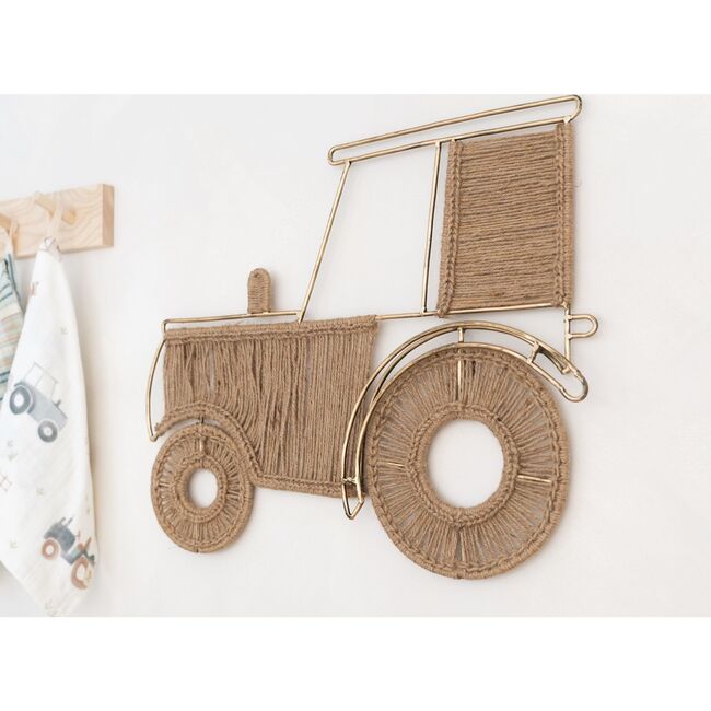 Charlie Farmhouse Tractor Jute Nursery Wall Decor - Wall Décor - 4