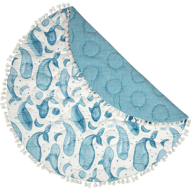 Caspian Quilted Baby Play Mat (Whale)