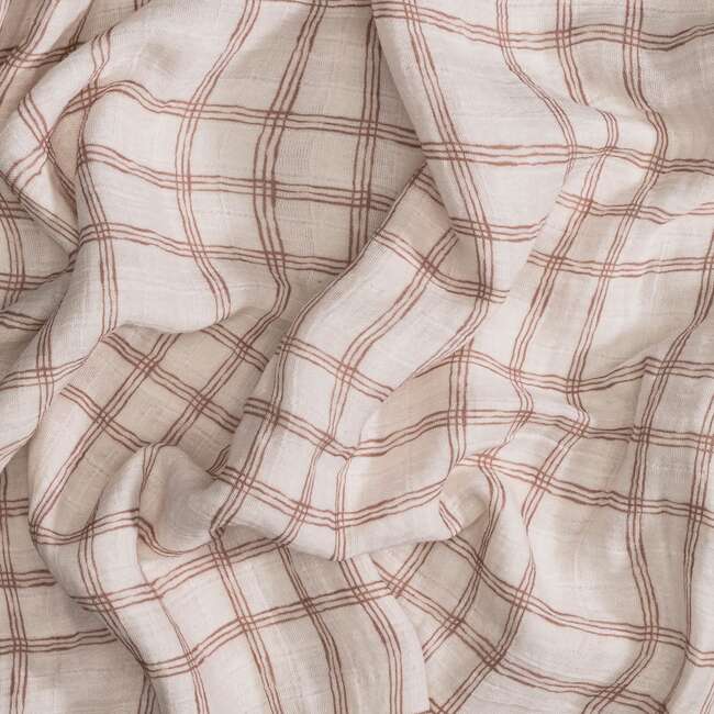 Charlie 2-pc. Farmhouse Goose/Check Muslin Swaddle Set