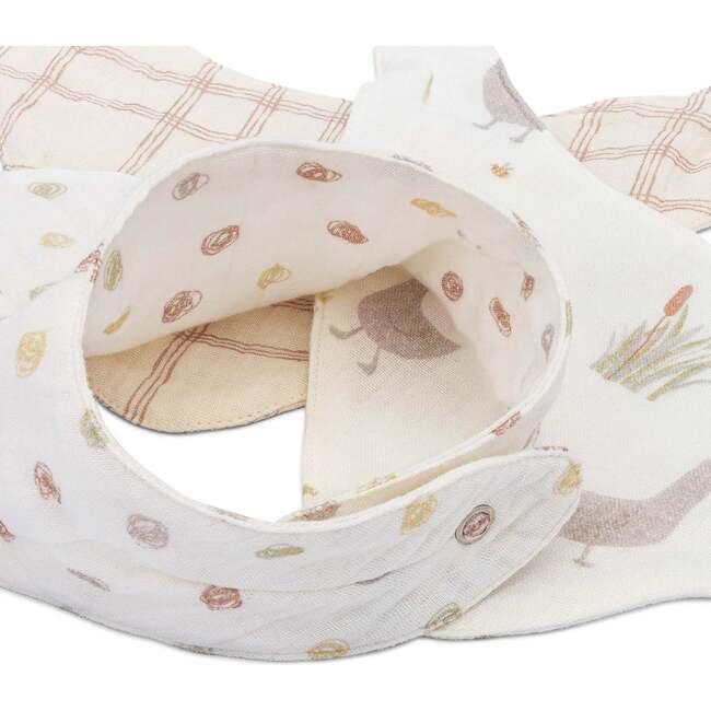 Charlie 3-pc. Farmhouse Goose Baby Bib Set