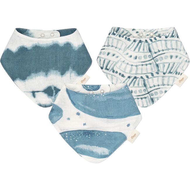 Caspian 3-pc. Baby Bib Set (Whale)