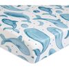 Caspian Fitted Whale Crib Sheet - Crib Sheets - 1 - thumbnail
