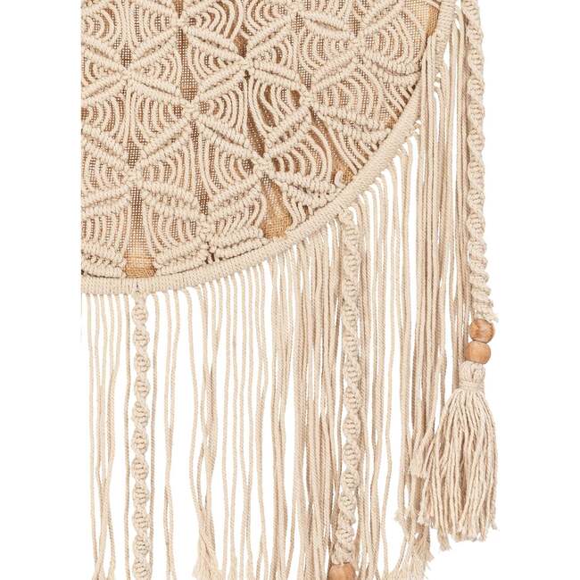 Charlie Farmhouse Macrame Boho Toy Storage Basket with Tassels - Storage Baskets - 5