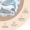 Caspian Fitted Whale Crib Sheet - Crib Sheets - 2 - thumbnail