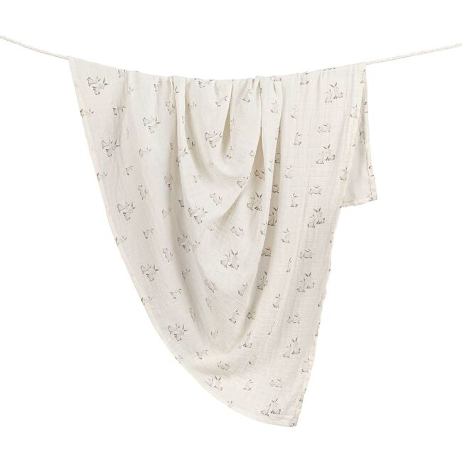 Avery Organic Cotton Bunny Single Swaddle